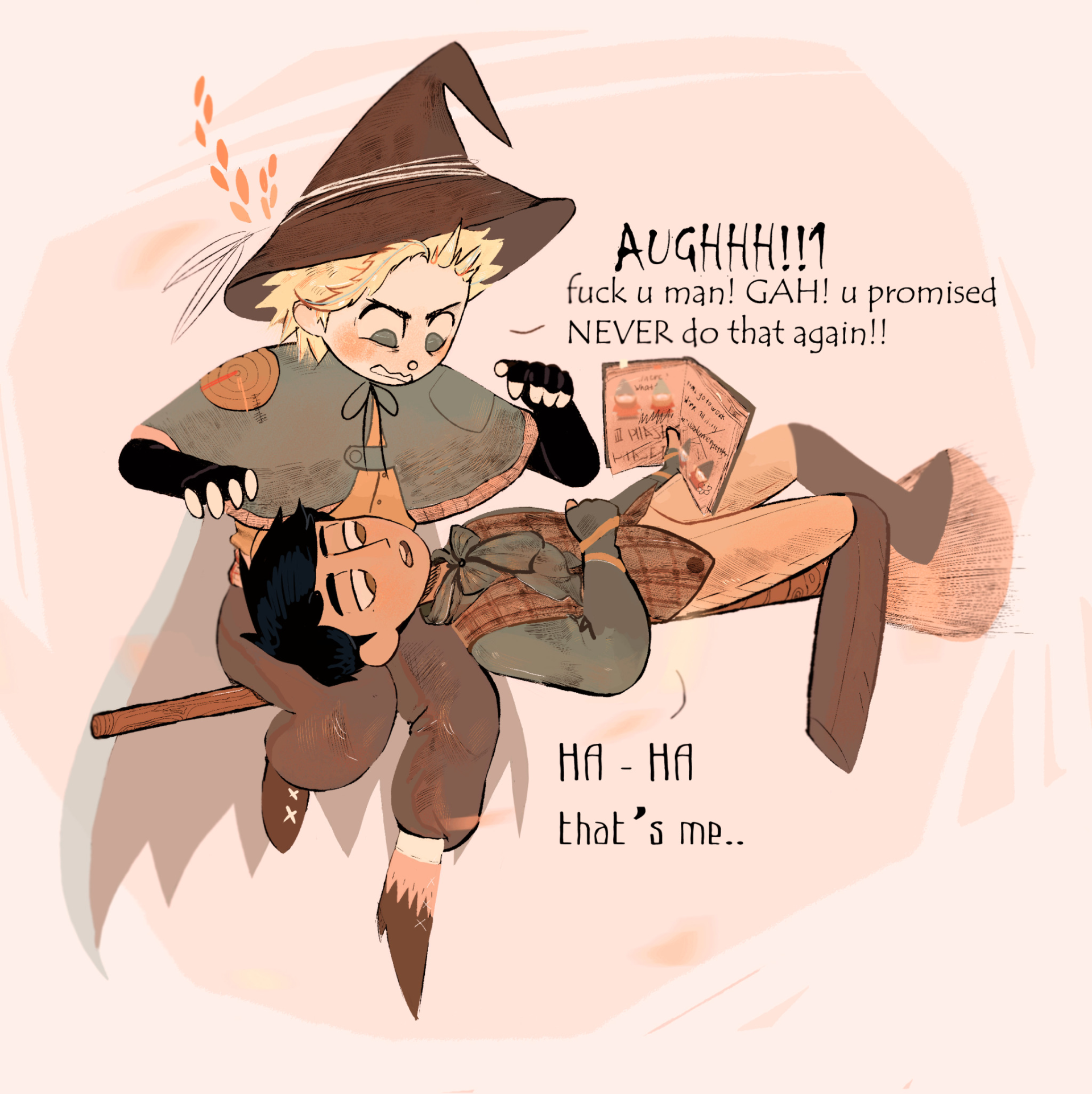 Download Witch Hat Witch Broomstick Tweek Tweak Craig Tucker TV Show South Park Art