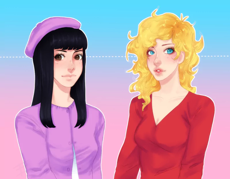 black hair blonde Wendy Testaburger Bebe Stevens TV Show South Park Image
