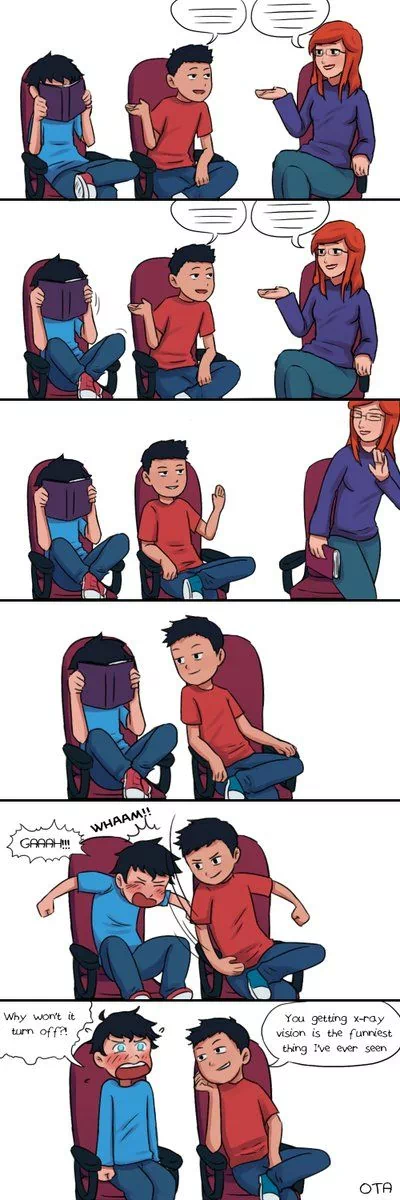 funny Barbara Gordon Damian Wayne Jon Kent Comic Super-Sons Image