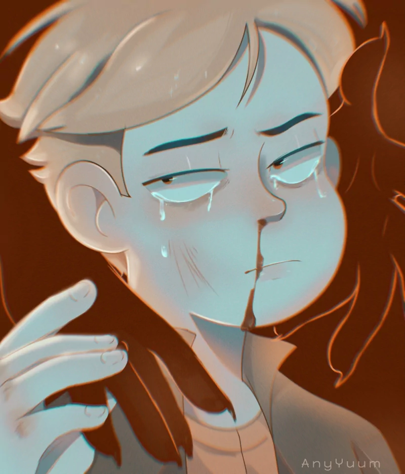 tears blonde hand Gary Goodspeed TV Show Final Space Image