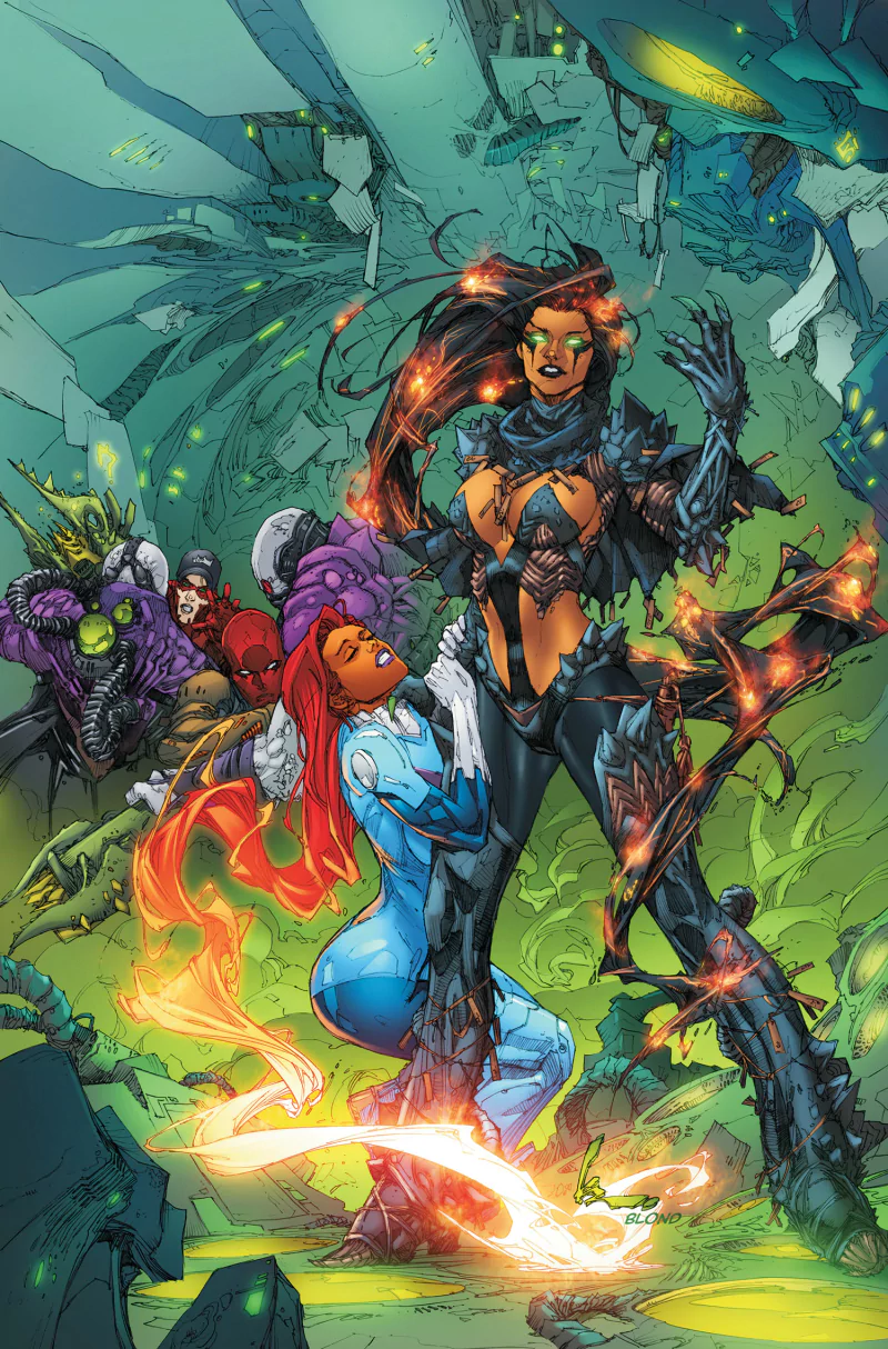 DC Comics Roy Harper Jason Todd Red Hood Starfire (DC Comics) Blackfire (DC Comics) Comic Red Hood And The Outlaws Image