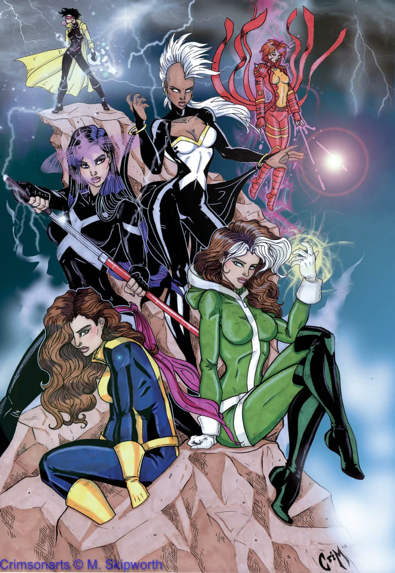 Kitty Pryde Psylocke (Marvel Comics) Jubilee (Marvel Comics) Rachel Summers Rogue (Marvel Comics) Storm (Marvel Comics) Comic X-Men Image