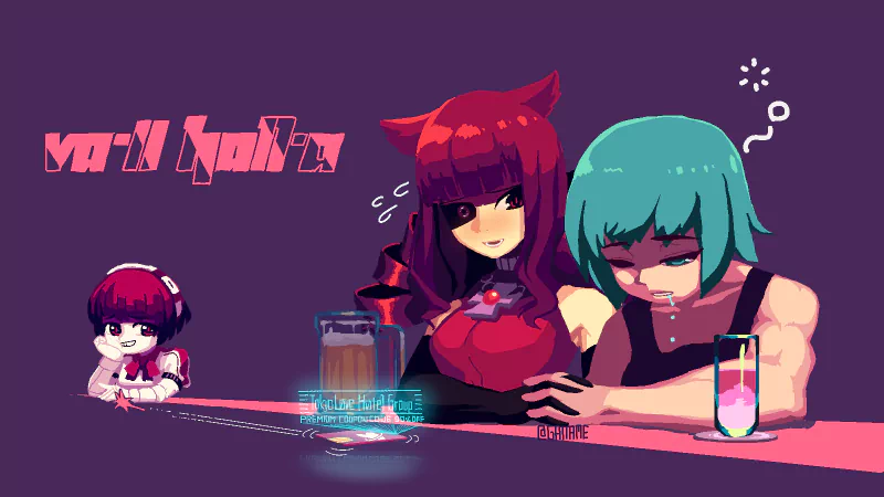 Stella Hoshii Sei Asagiri Dorothy Haze video game VA-11 Hall-A: Cyberpunk Bartender Action Image