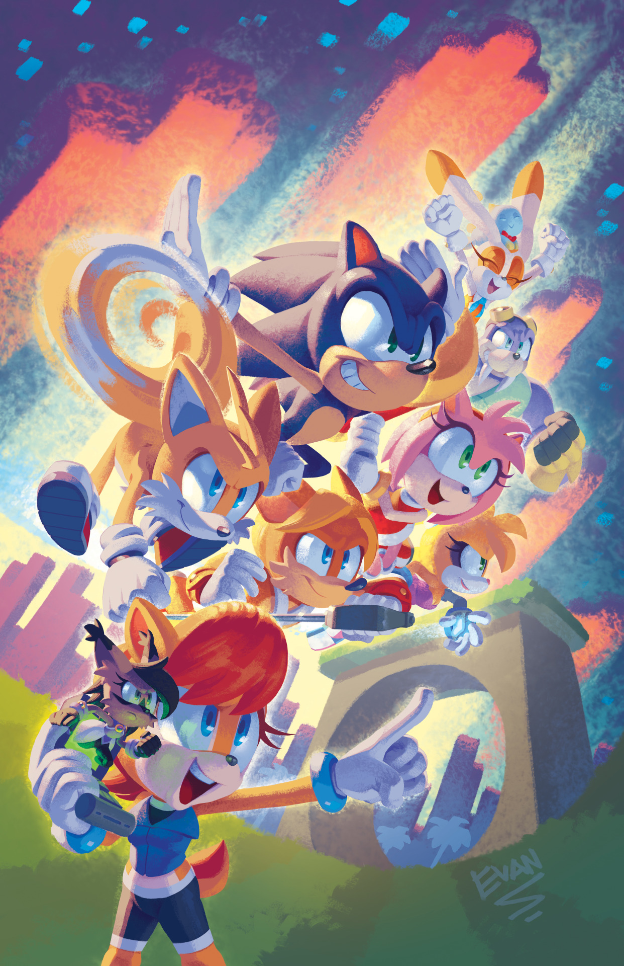 Sonic the Hedgehog Art by Evan Stanley
