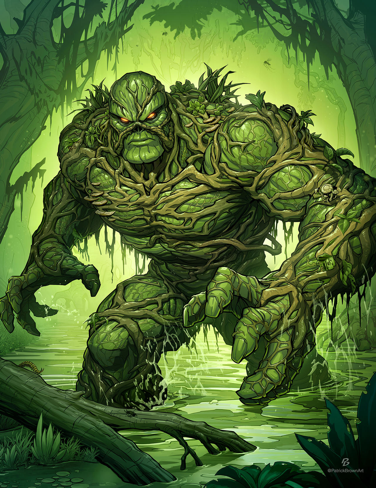 Swamp Thing Art by Patrick Brown