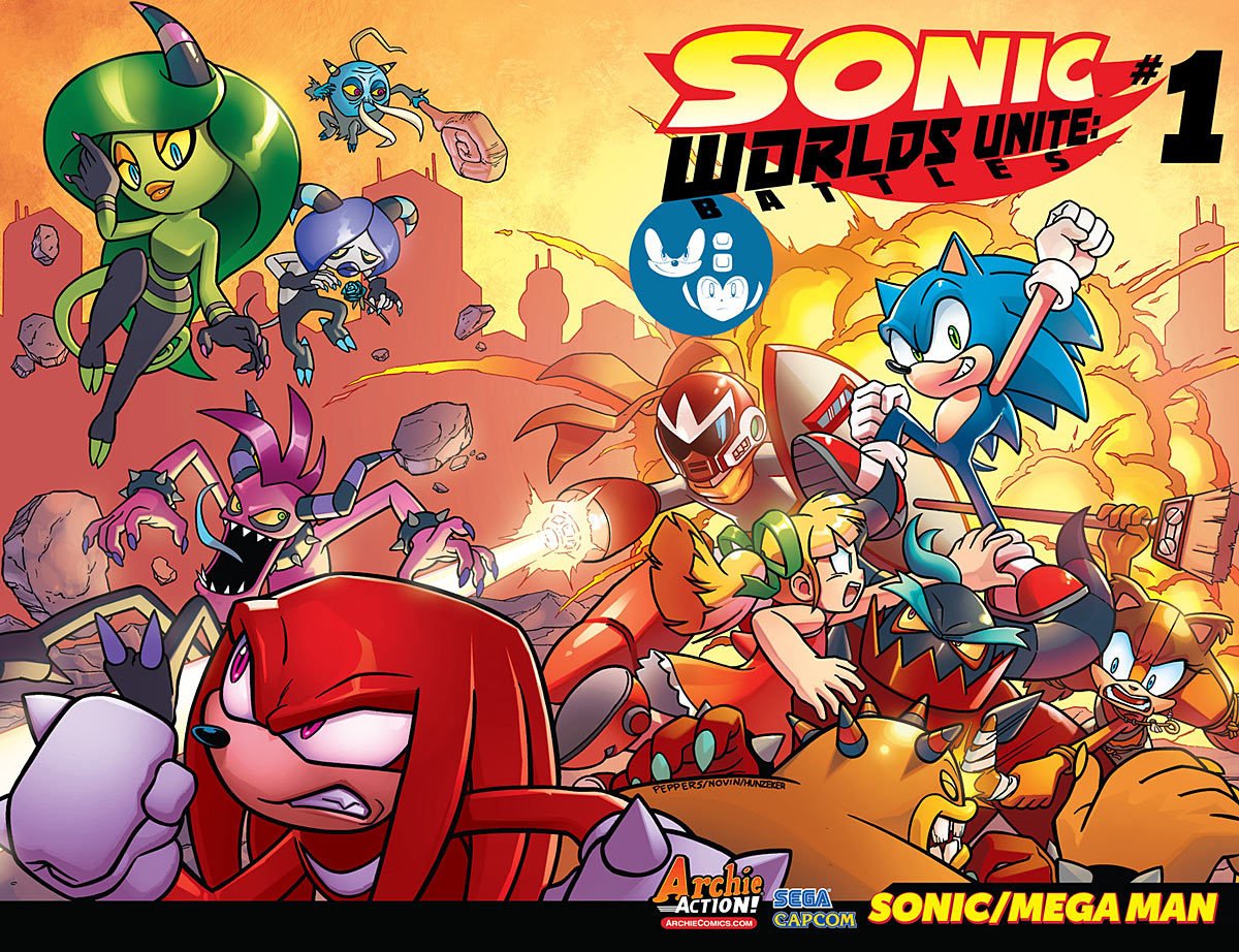 Download Zavok (Sonic The Hedgehog) Zomon (Sonic The Hedgehog) Zor (Sonic The Hedgehog) Zik (Sonic The Hedgehog) Zeena (Sonic The Hedgehog) Zazz (Sonic The Hedgehog) Crossover Archie Comics Proto Man Sticks The Badger Roll (Mega Man) Sonic The Hedgehog Knuckles The Echidna Comic Sonic & Mega Man: Worlds Unite Art
