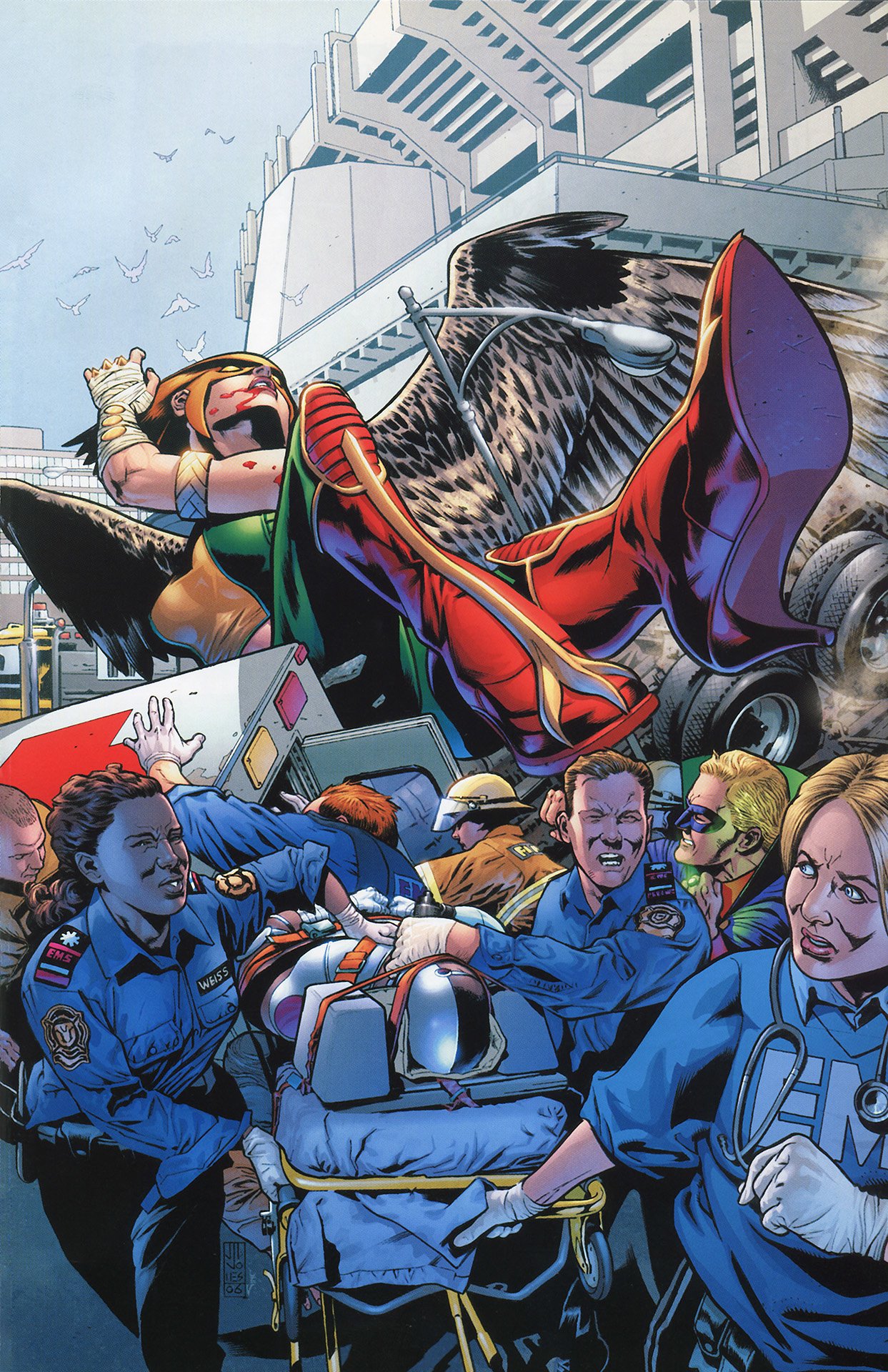 Download DC Comics Cyborg (DC Comics) Green Lantern Alan Scott (DC Comics) Kendra Sanders Hawkgirl (DC Comics) Comic 52 Art