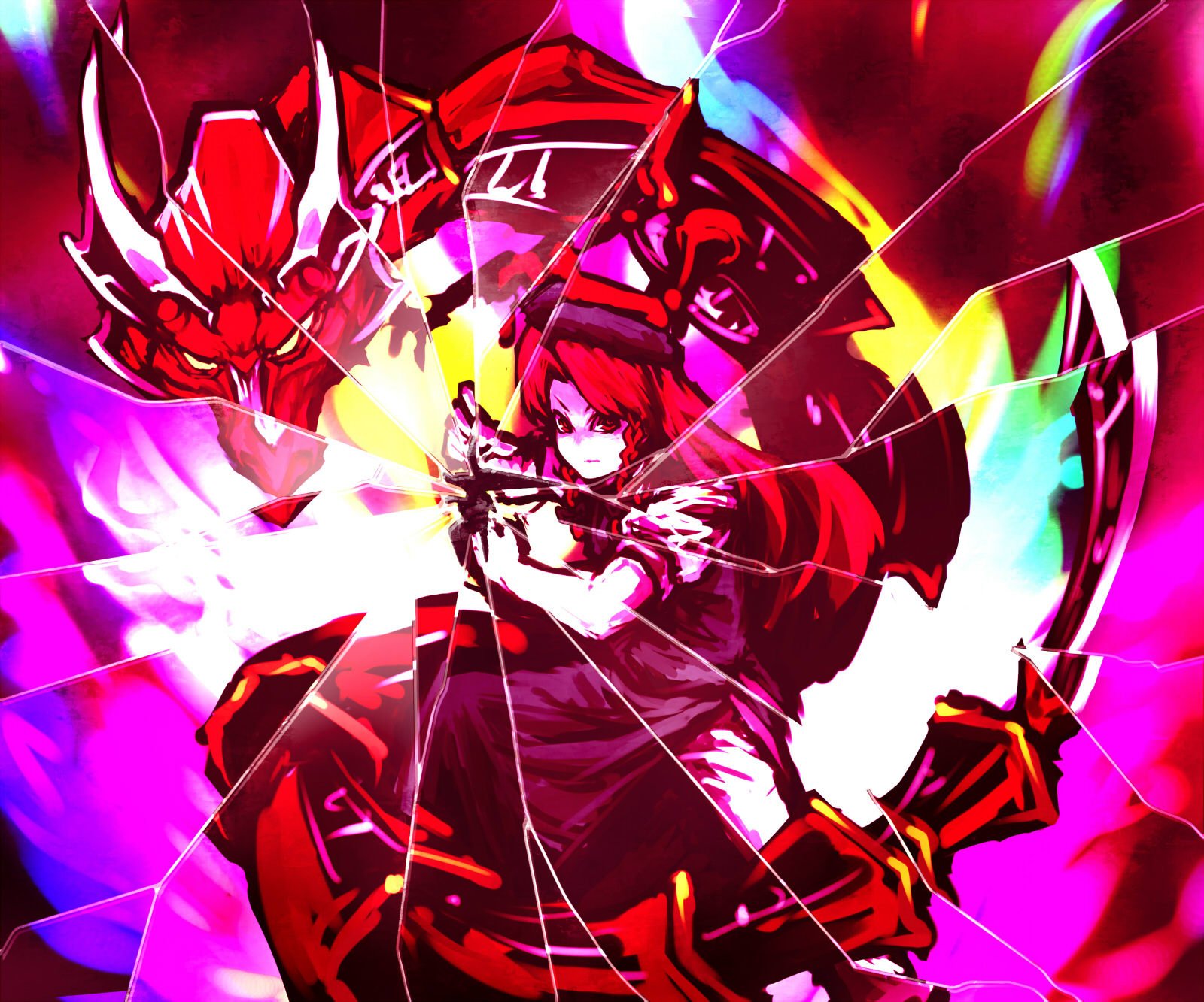 Download Kamen Rider Kuuga Kamen Rider Hong Meiling Anime Touhou Art