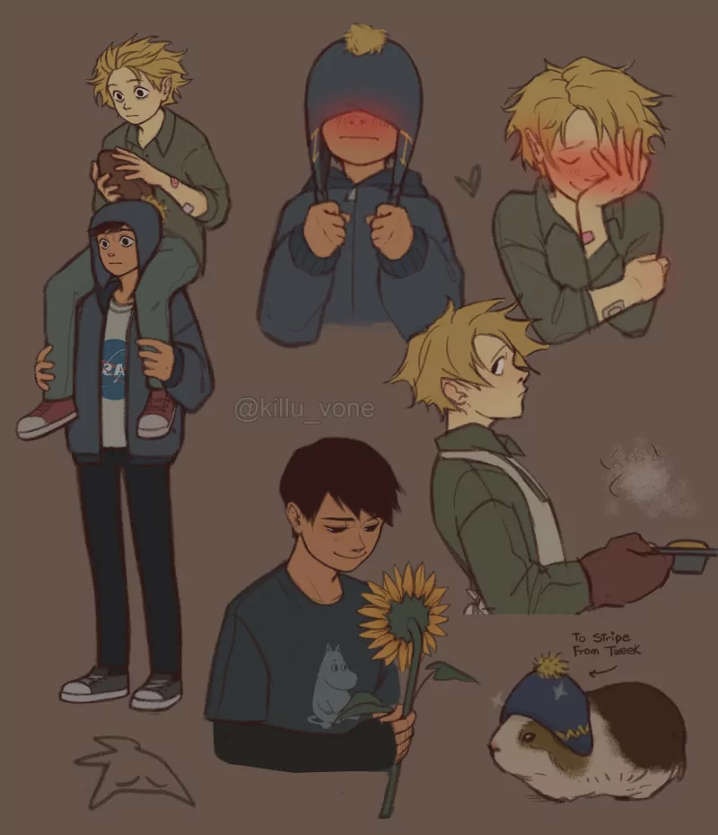 blush hat Stripe (South Park) sunflower Craig Tucker Tweek Tweak TV Show South Park Image