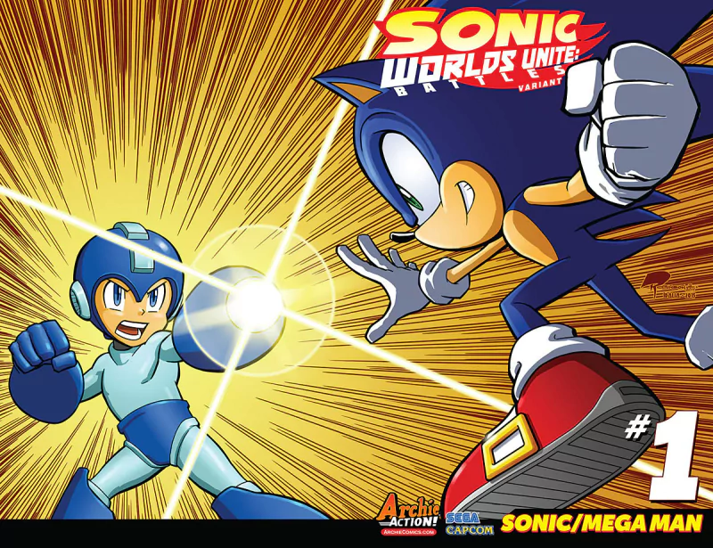 Rock (Mega Man) Archie Comics Mega Man Sonic the Hedgehog Comic Sonic & Mega Man: Worlds Unite Image