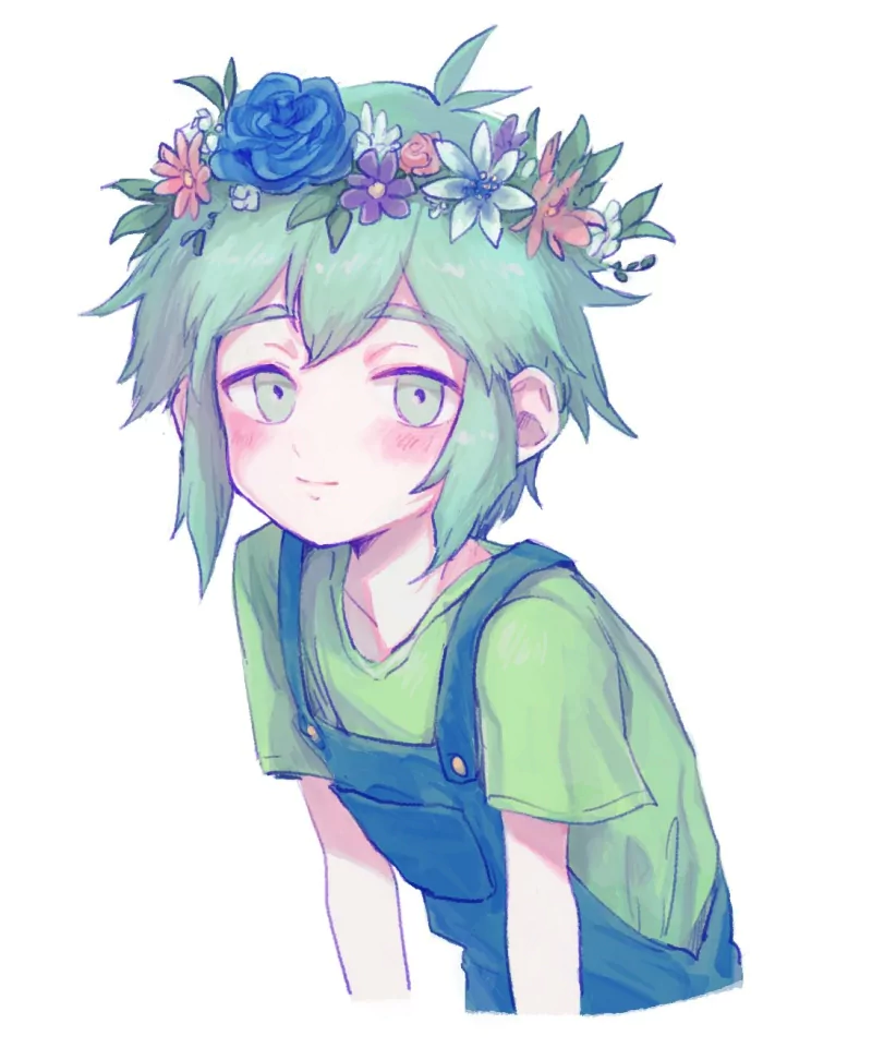 green hair Basil (Omori) OMORI video game Image