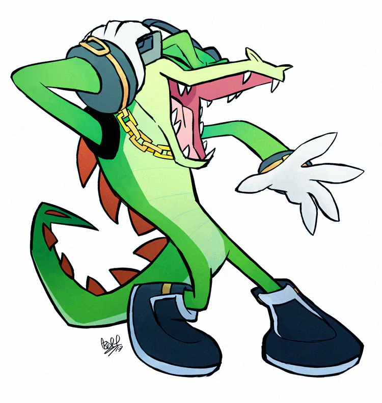 Vector the Crocodile video game Sonic the Hedgehog Image