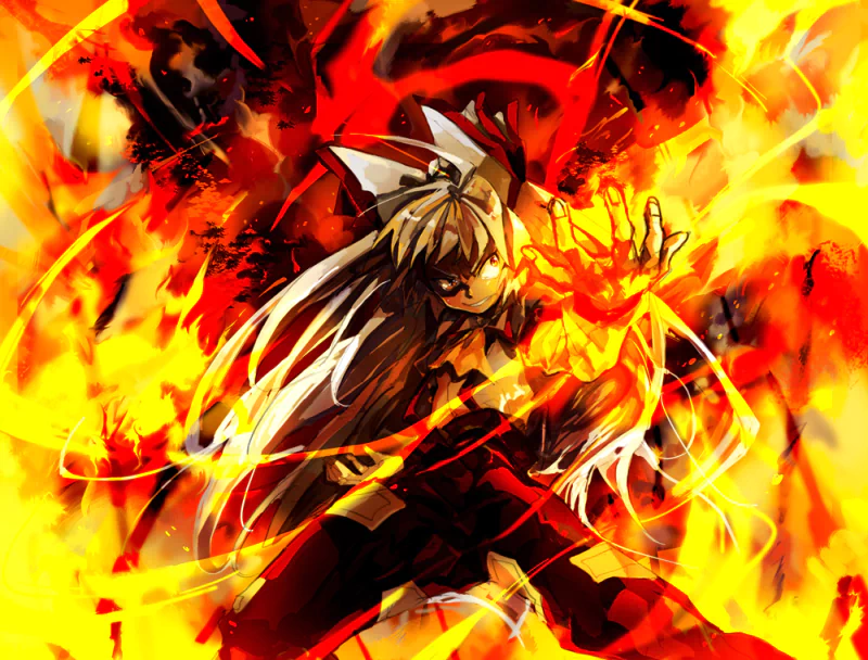 Fujiwara no Mokou Anime Touhou Image