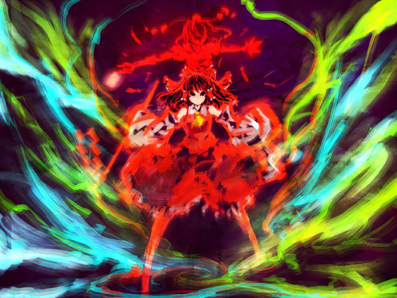Aya Shameimaru Reimu Hakurei Anime Touhou Image