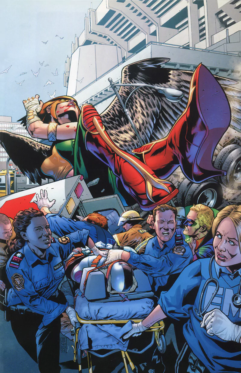 DC Comics Cyborg (DC Comics) Green Lantern Alan Scott (DC Comics) Kendra Sanders Hawkgirl (DC Comics) Comic 52 Image