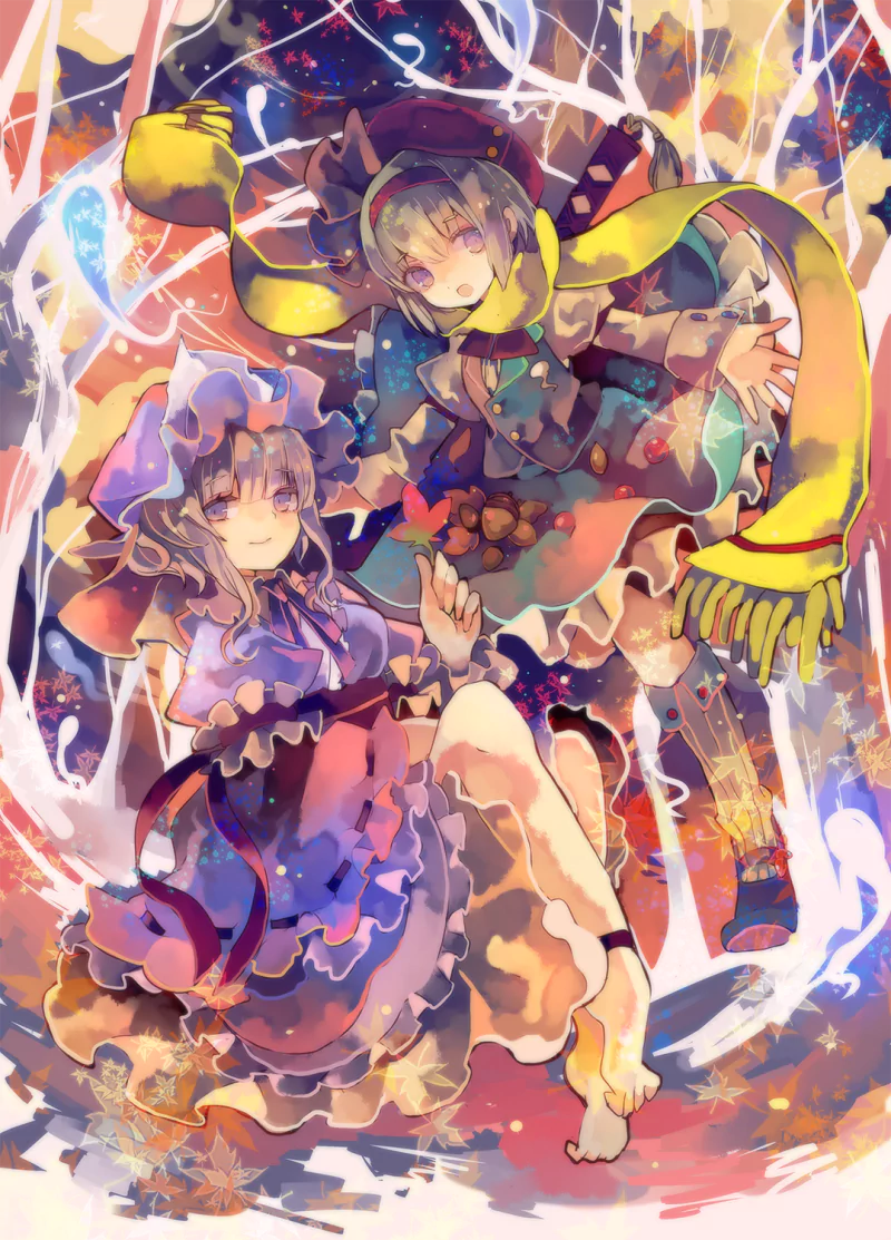 Youmu Konpaku Yuyuko Saigyouji Anime Touhou Image