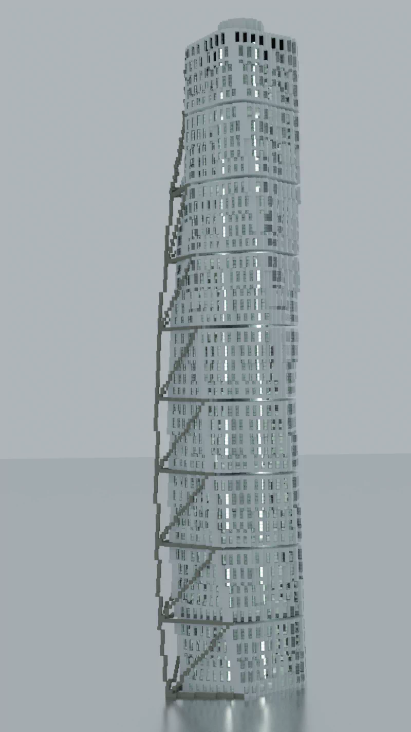  Turning Torso, Malmö, built by Worchestershire Sauce#6975