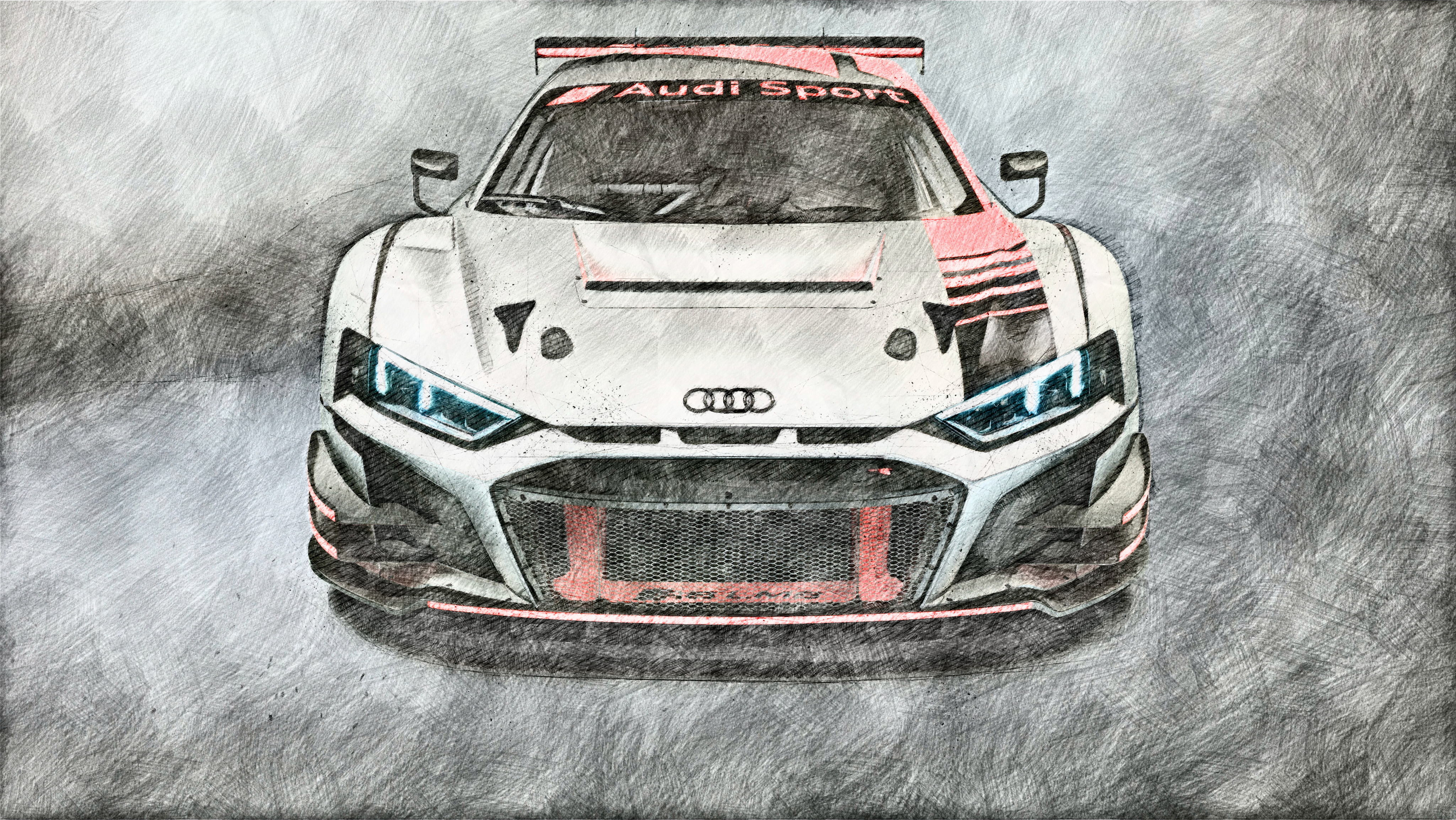 Audi R8 Art by Bullseye