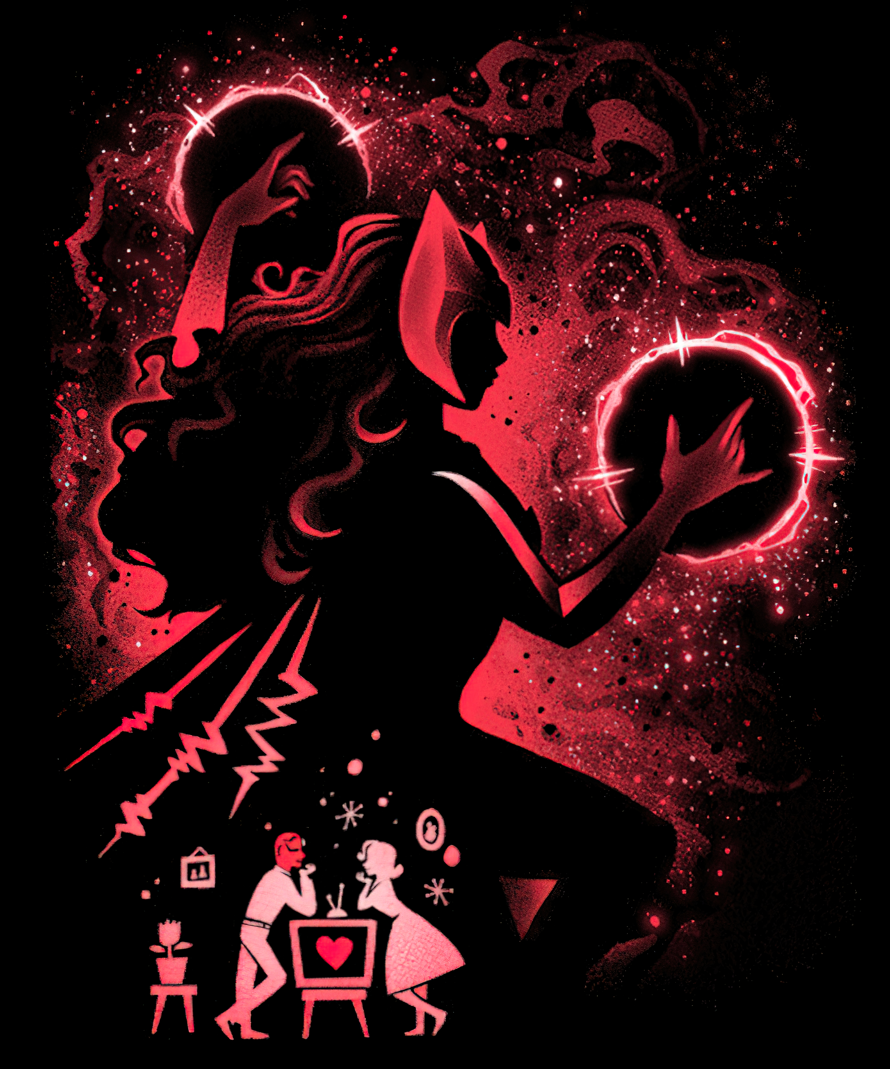 WandaVision Art by alemaglia