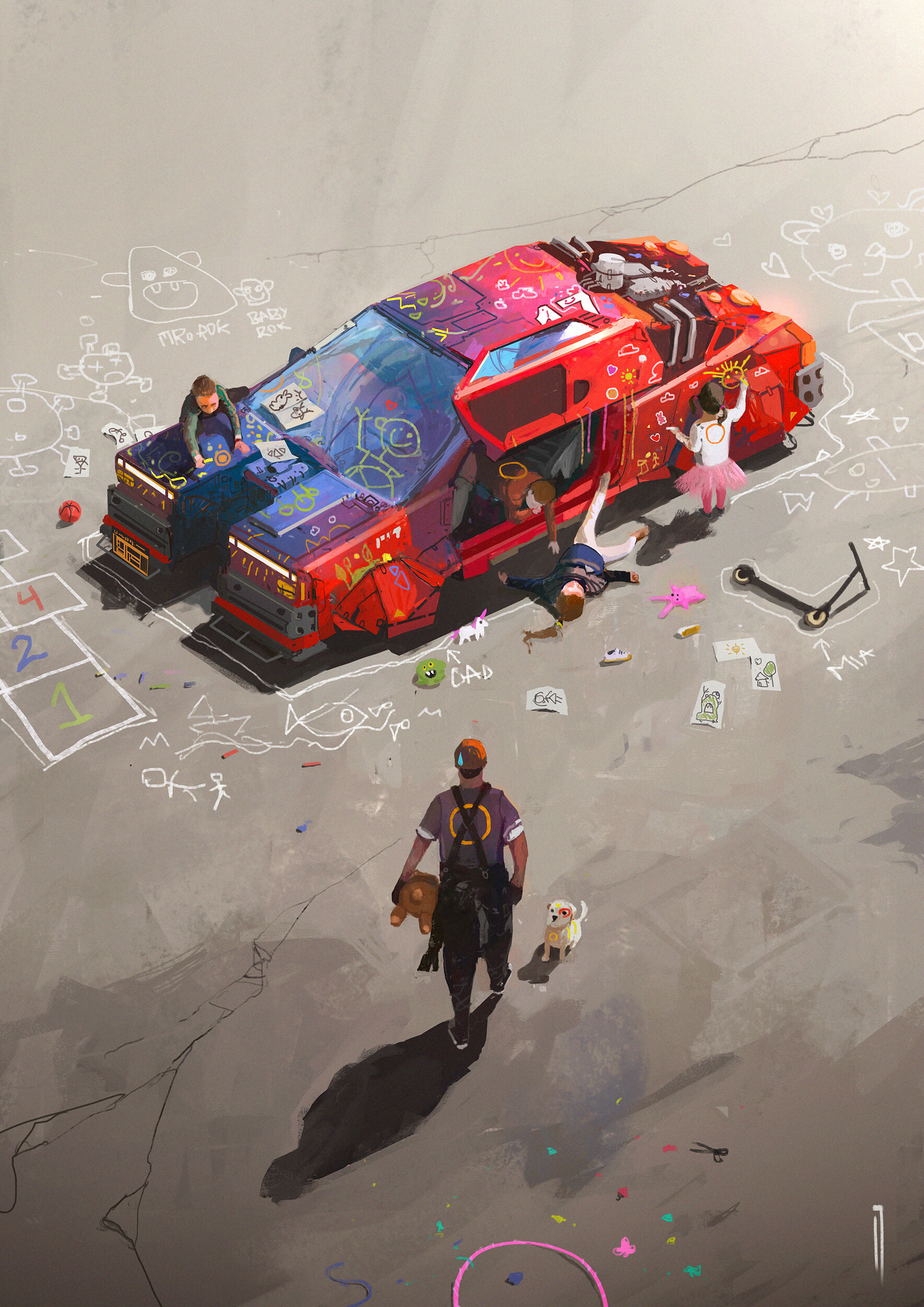 Sci Fi Vehicle Art by Ismail Inceoglu