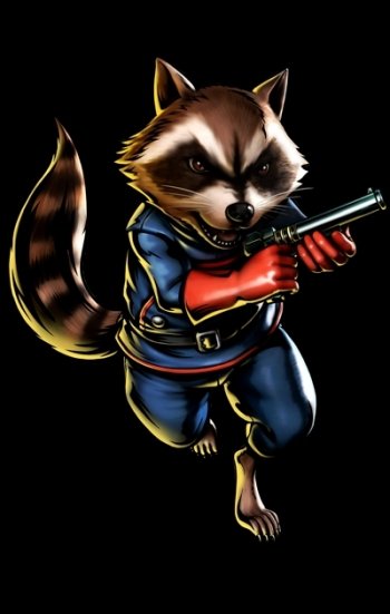 1 Comics / Rocket Raccoon Art