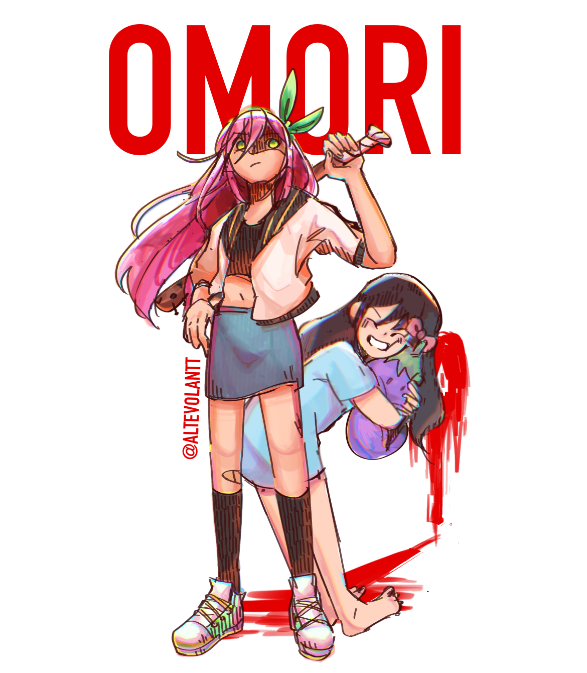Download OMORI Aubrey (Omori) Video Game Art