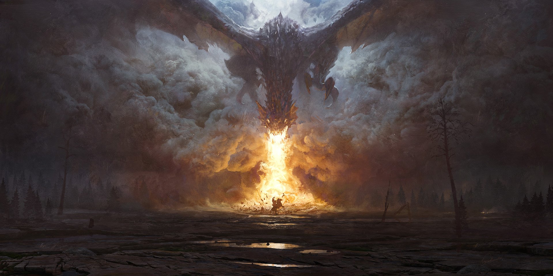 Download Fantasy Dragon Fire Breath Art
