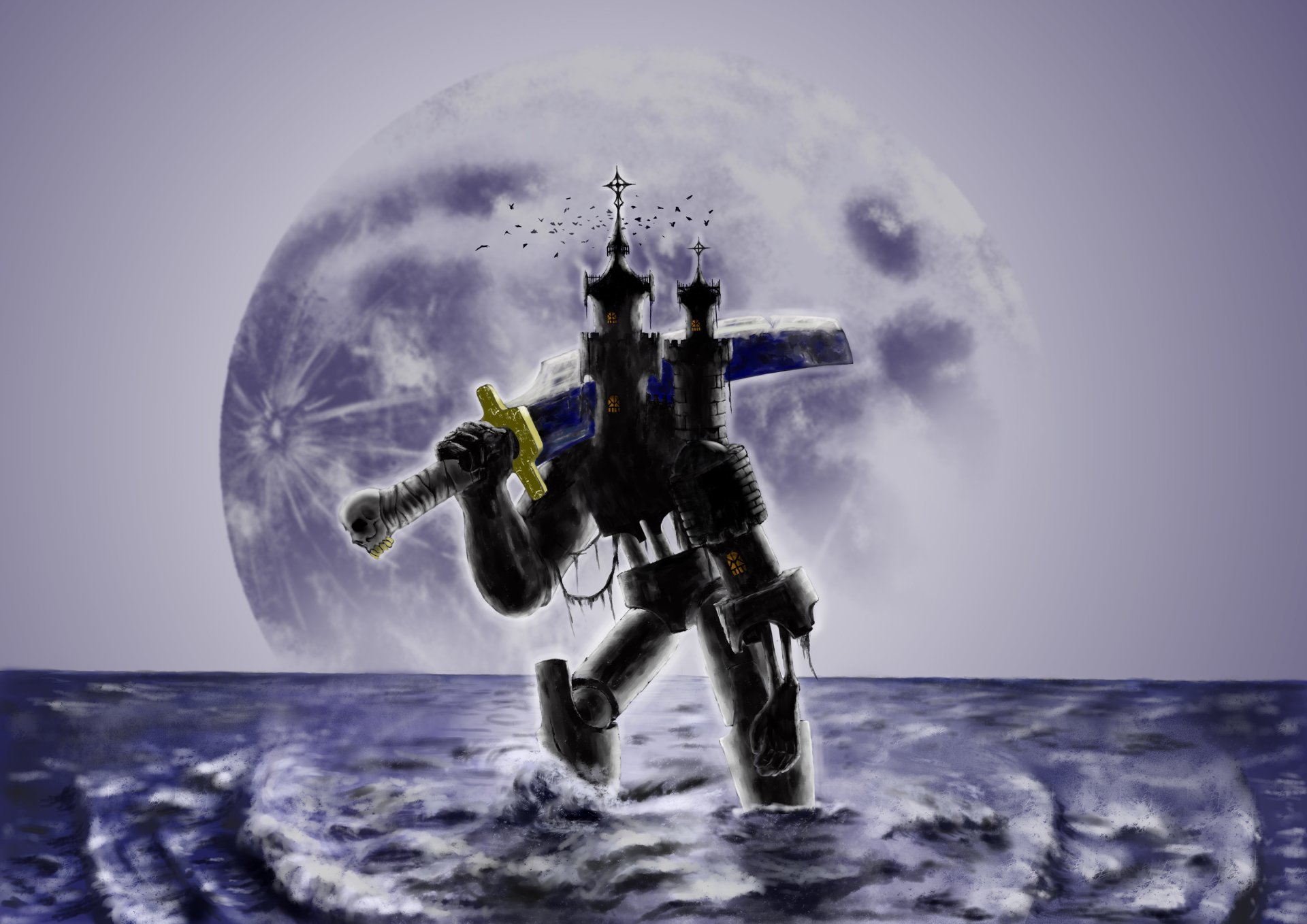 Download Castle Walking Fantasy Warrior Fantasy Warrior Art by DarkFormat