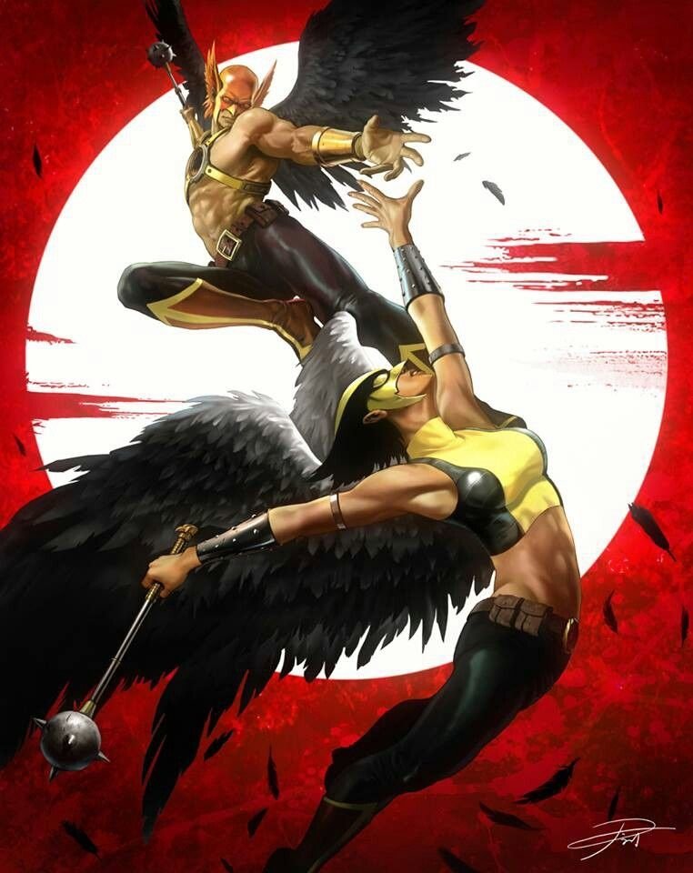 Download Helmet Kendra Sanders Mace Wings DC Comics Carter Hall Hawkgirl (DC Comics) Hawkman (DC Comics) Comic Hawkman & Hawkgirl Art