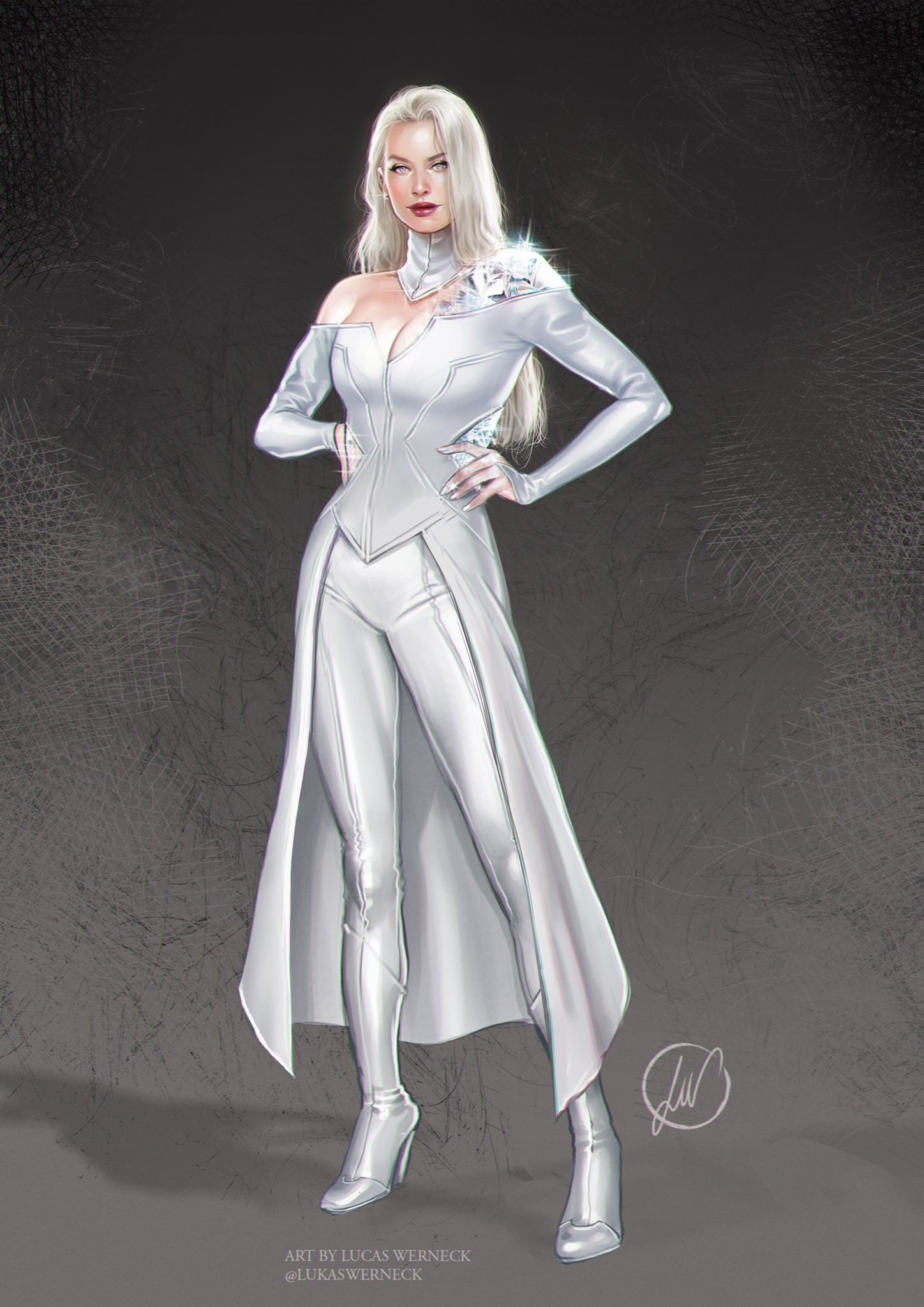 Download Blonde Emma Frost Comic X-Men Art