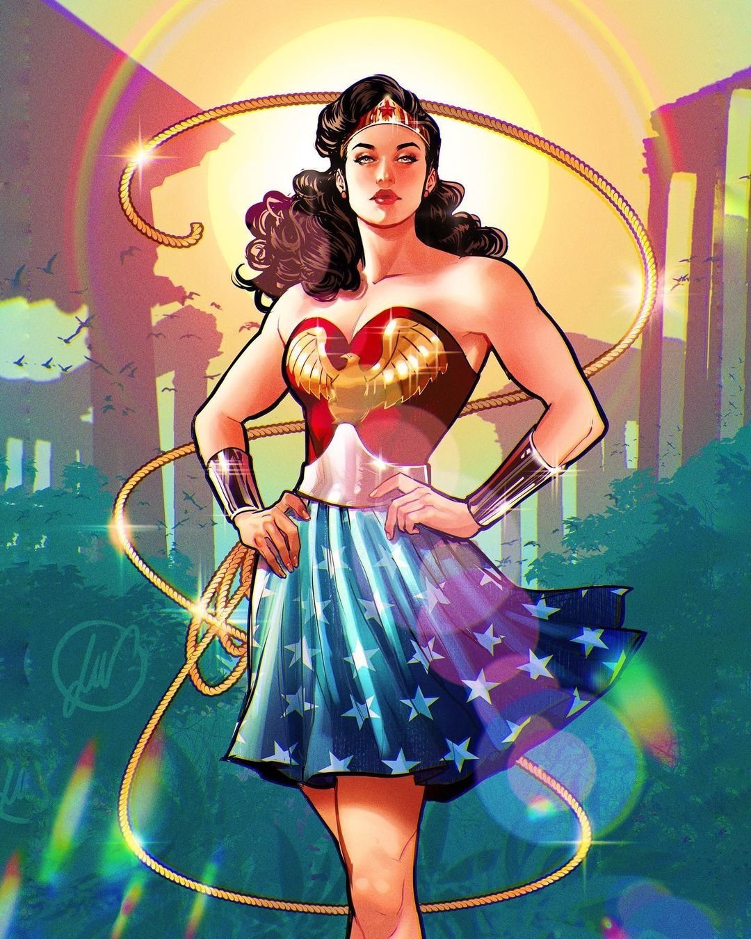 Download Black Hair Lasso Of Truth DC Comics Comic Wonder Woman Art