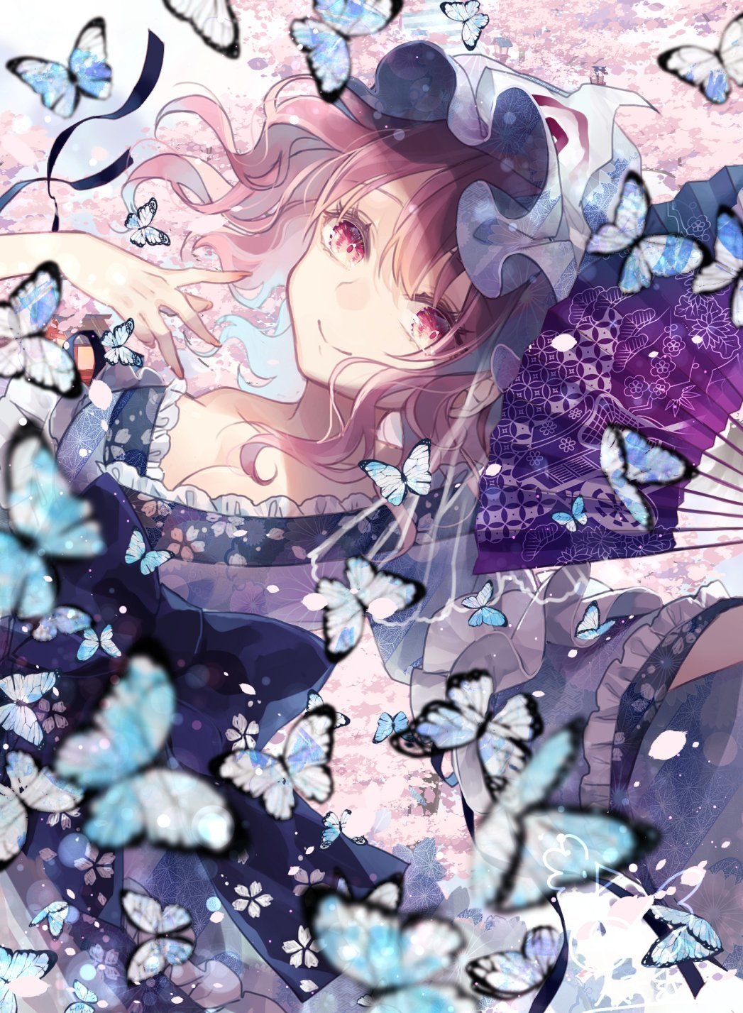 Download Yuyuko Saigyouji Anime Touhou Art