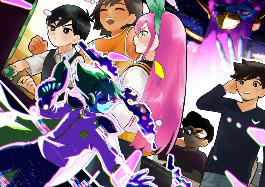 Download Capt. Spaceboy Aubrey (Omori) Hero (Omori) Kel (Omori) Sunny (Omori) OMORI Video Game Art