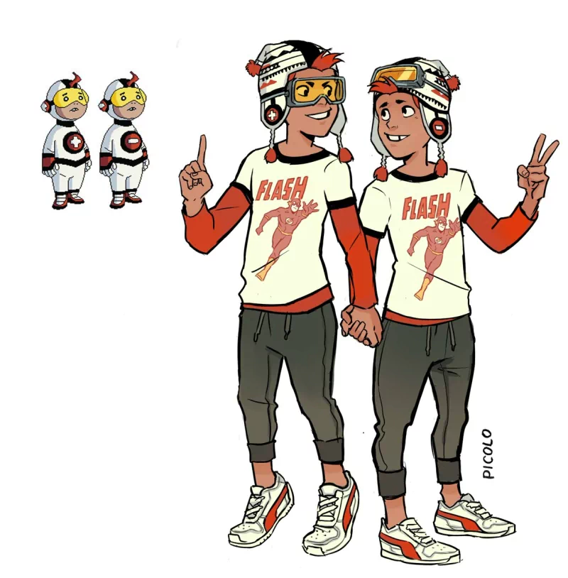 sneakers hat red hair shirt Mas y Menos Comic Teen Titans Image