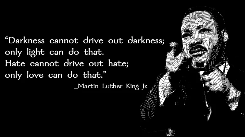  How to overcome darkness and hate through light and love.