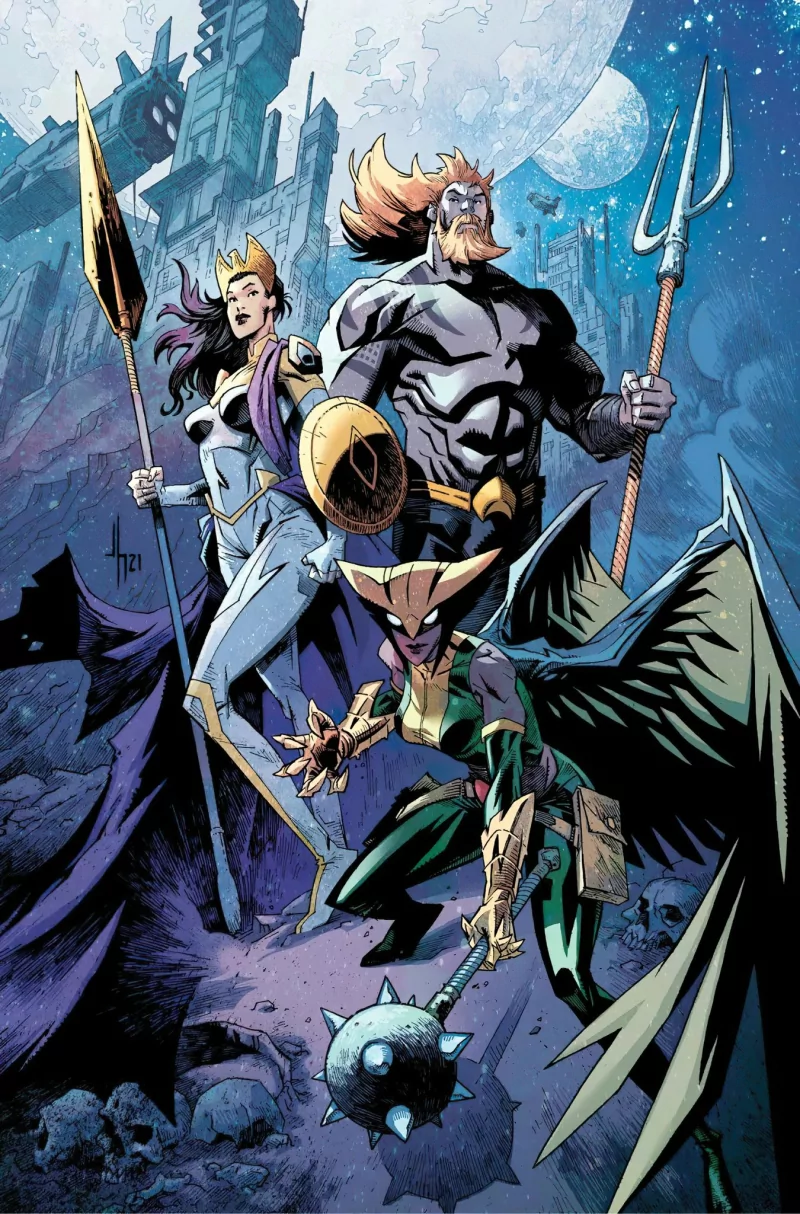 mace DC Comics Kendra Sanders Hawkgirl (DC Comics) Aquaman Queen Hippolyta Comic Justice League Image