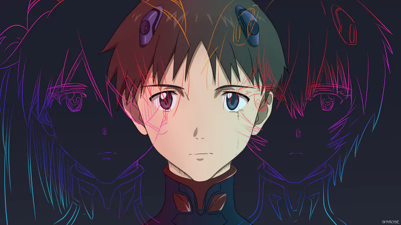 Shinji Ikari Anime Neon Genesis Evangelion Image