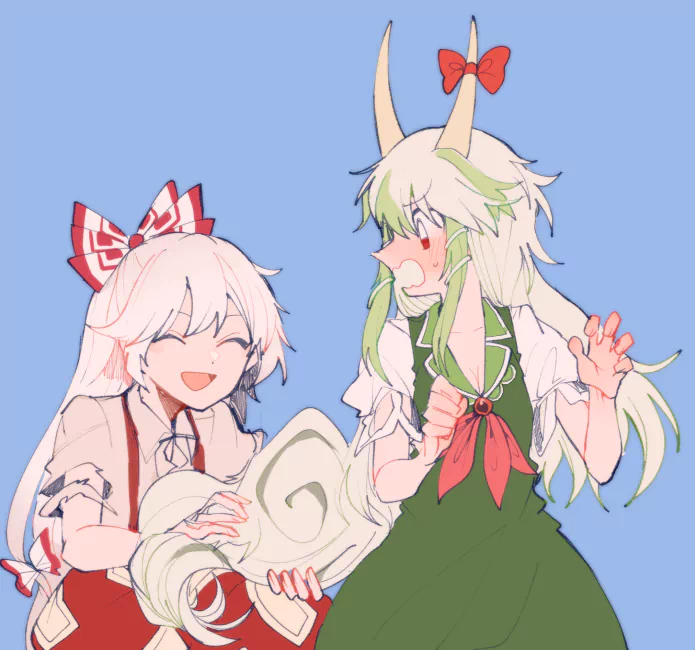 Keine Kamishirasawa Fujiwara no Mokou Anime Touhou Image