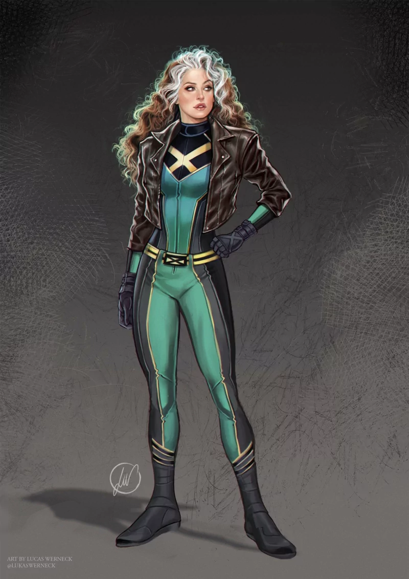 brown hair two-toned hair Rogue (Marvel Comics) Comic X-Men Image
