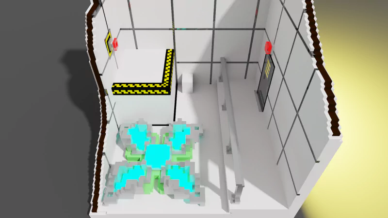 nuclear Voxel artistic Digital Art Image