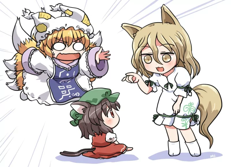 Ran Yakumo Chen (Touhou) Tsukasa Kudamaki Anime Touhou Image