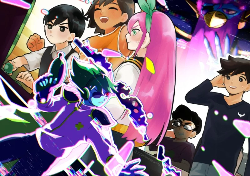 Capt. Spaceboy Aubrey (Omori) Hero (Omori) Kel (Omori) Sunny (Omori) OMORI video game Image