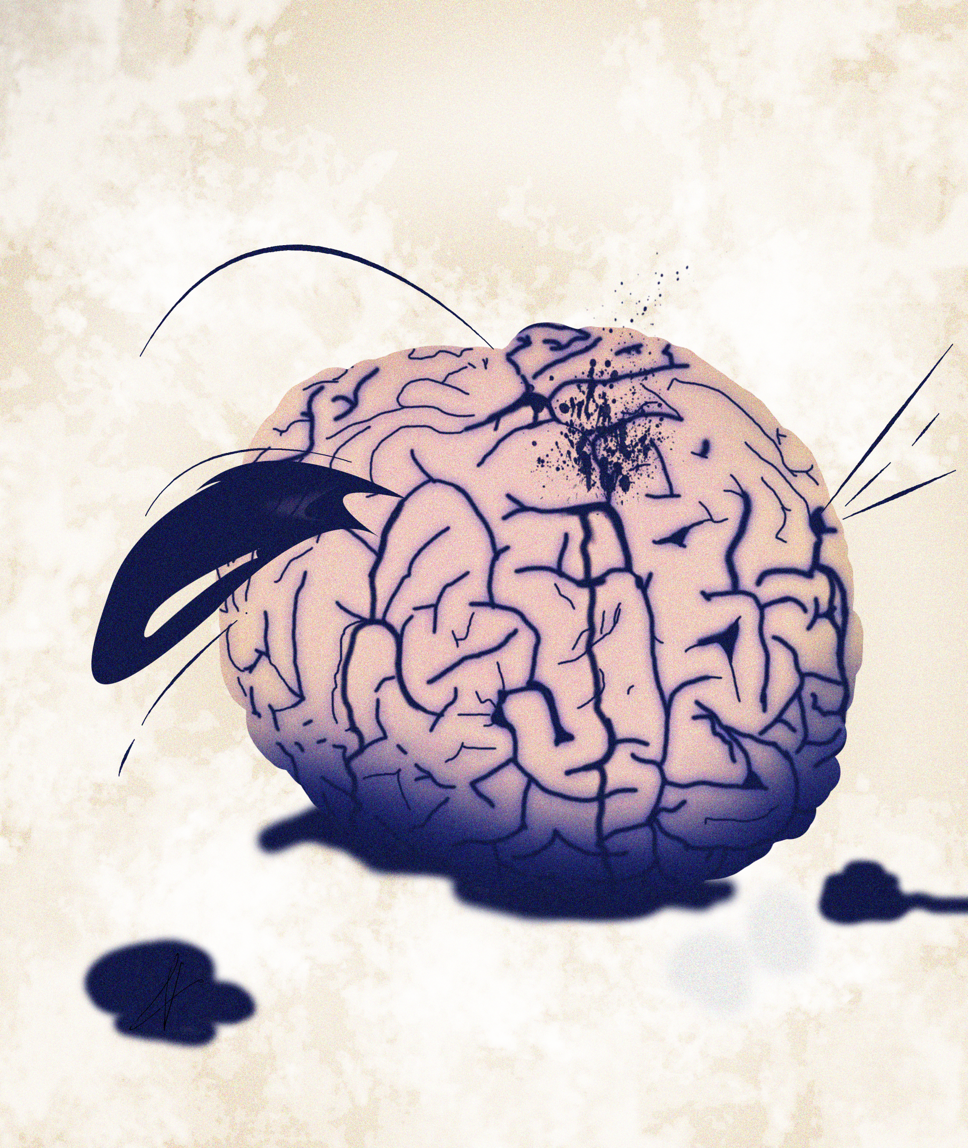 Bleeding Brain by Voudren