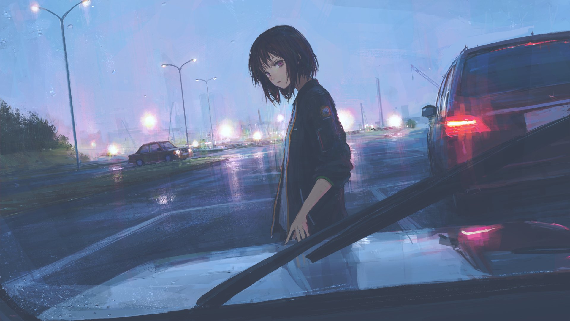 Download Rain Anime Girl Anime Girl Rain Anime Art