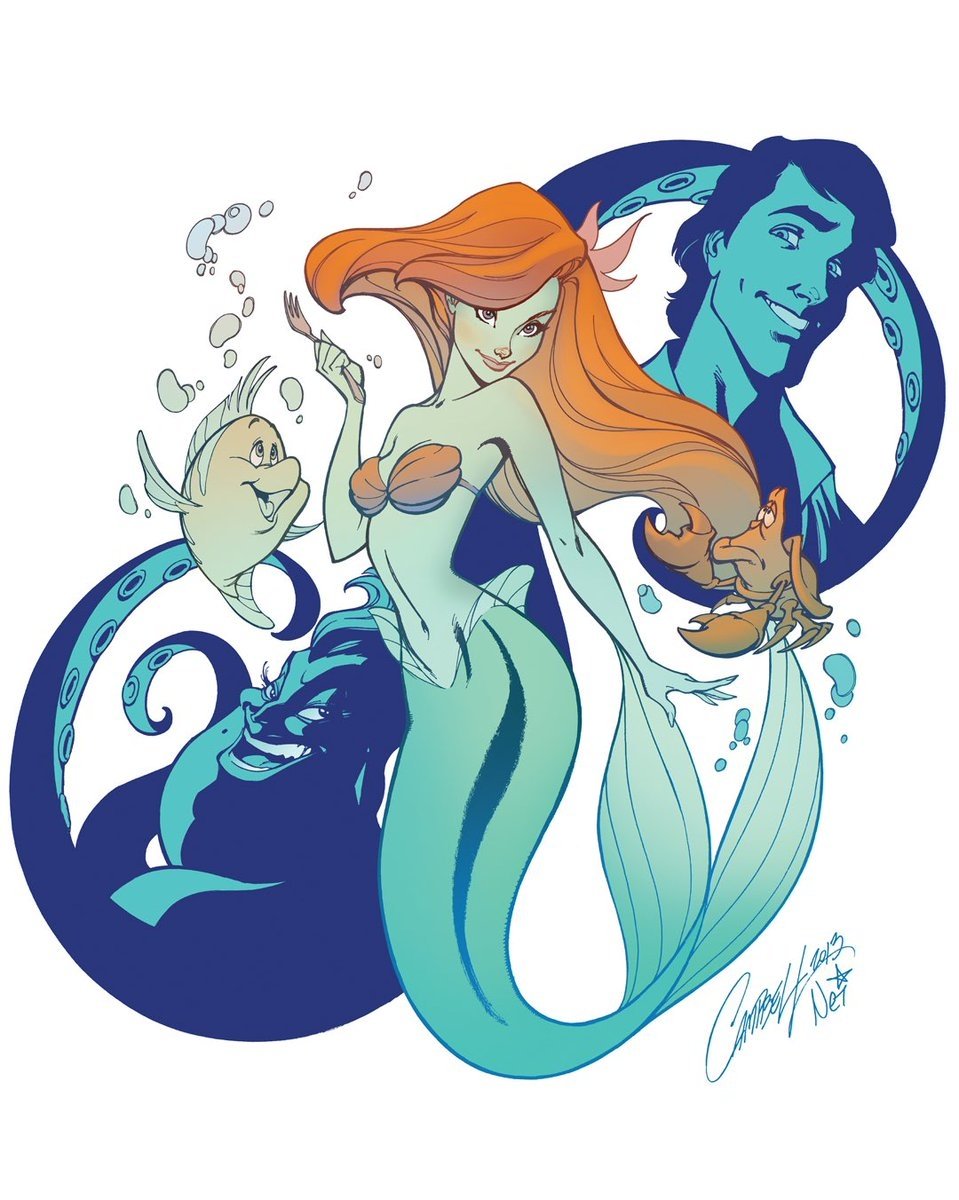Download The Little Mermaid Sebastian (The Little Mermaid) Flounder (The Little Mermaid) Ursula (The Little Mermaid) Mermaid Prince Eric Ariel (The Little Mermaid) Movie The Little Mermaid (1989) Art