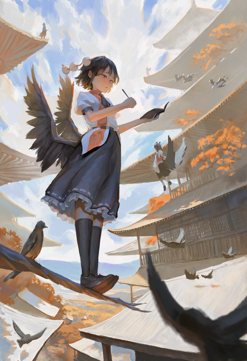 Momiji Inubashiri Hatate Himekaidou Aya Shameimaru Anime Touhou Image