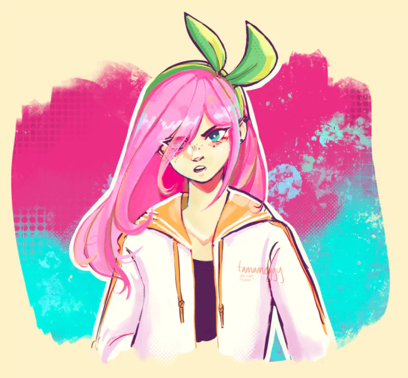 OMORI pink hair Aubrey (Omori) video game Image