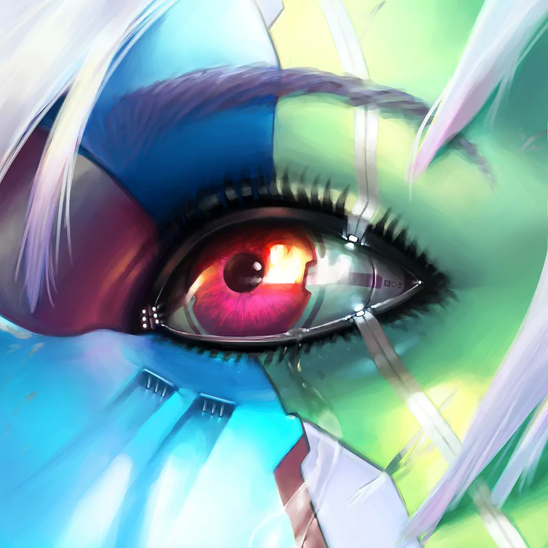  Close up of cyber psycho eye by Vishnu Gunapathi