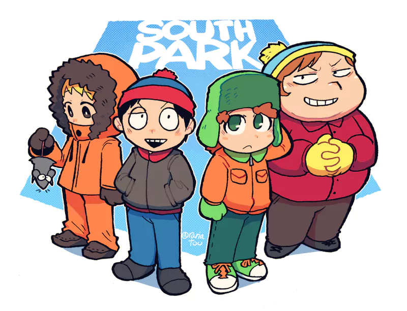 Kenny McCormick Eric Cartman Stan Marsh Kyle Broflovski TV Show South Park Image