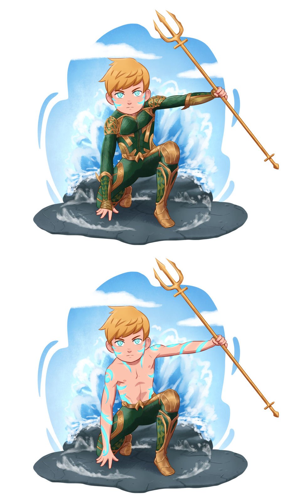 Download DC Comics Aqua Eyes Blonde Artur Curry Comic Little Lads Art